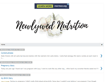 Tablet Screenshot of newlywednutrition.com